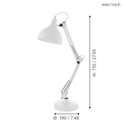 Eglo - Laualamp 1xE27/40W/230V