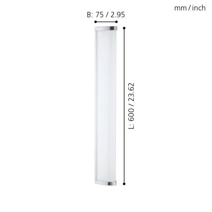 Eglo - LED Valgusti vannituppa 1xLED/16W/230V IP44