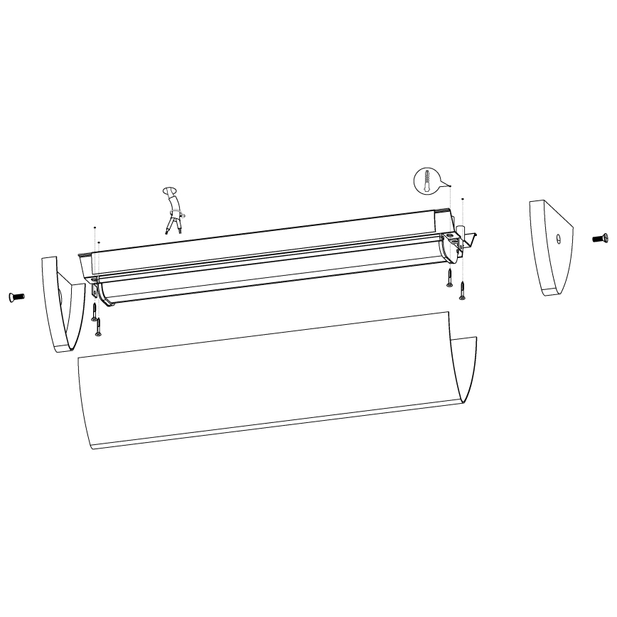 Eglo - LED Valgusti vannituppa 1xLED/16W/230V IP44
