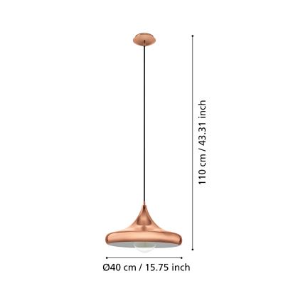 Eglo - lühter 1xE27/60W/230V