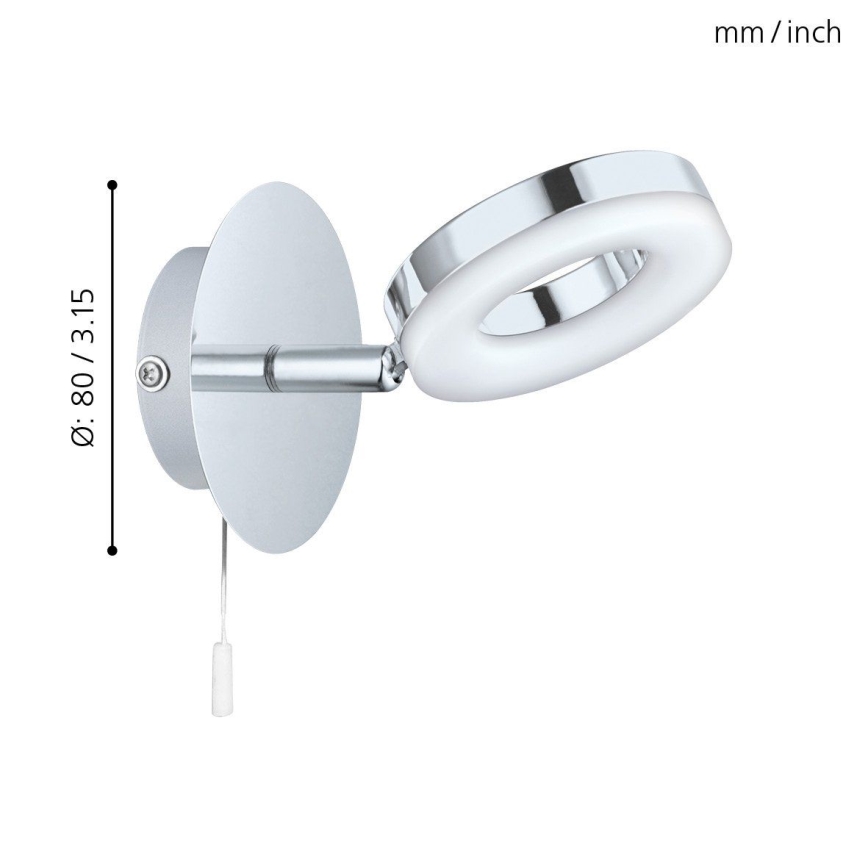 Eglo 94756 - LED Valgusti vannituppa GONARO 1xLED/3.8W/230V IP44