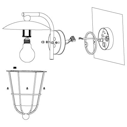 Eglo - LED Välivalgusti 1xE27/8,5W/230V IP44