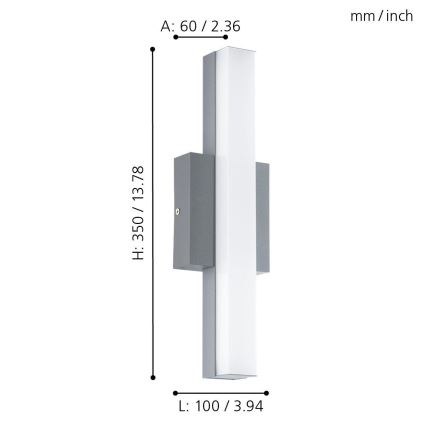 Eglo - LED Välivalgusti 1xLED/8W/230V IP44