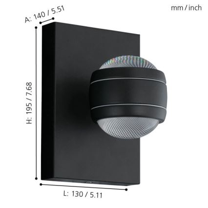 Eglo - LED Välivalgusti 230V IP44