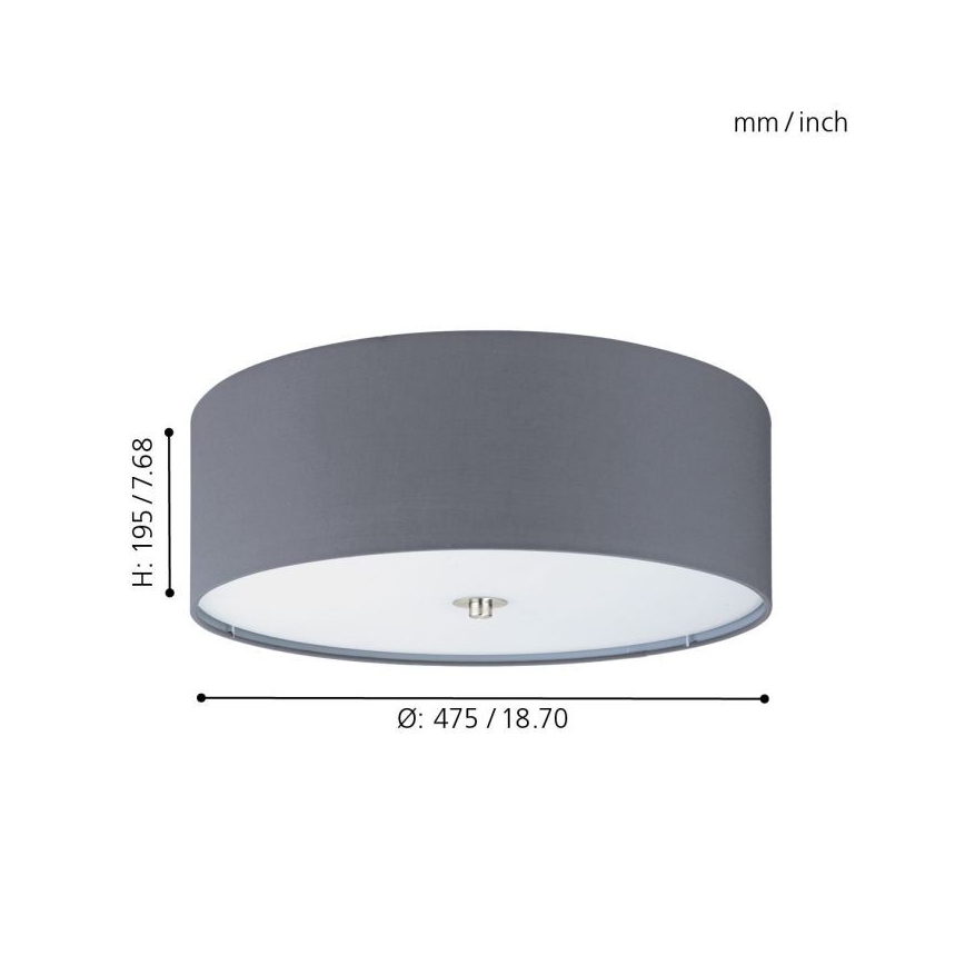 Eglo - Laevalgusti 3xE27/60W/230V