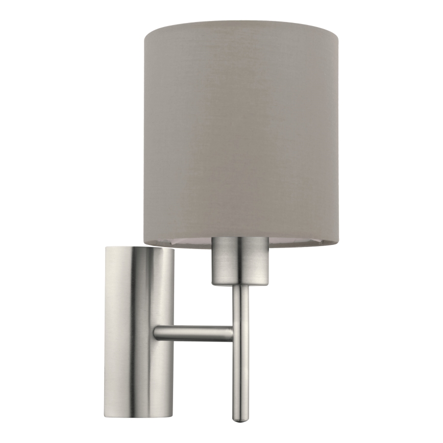 Eglo - Seinavalgusti 1xE27/60W/230V taupe