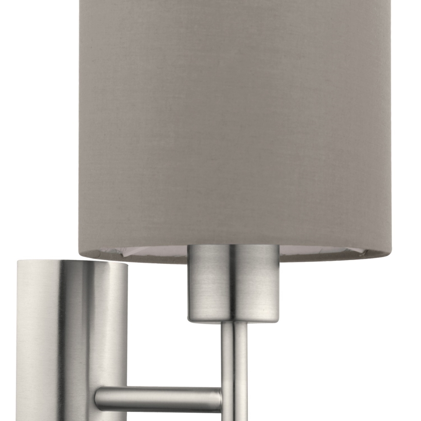Eglo - Seinavalgusti 1xE27/60W/230V taupe