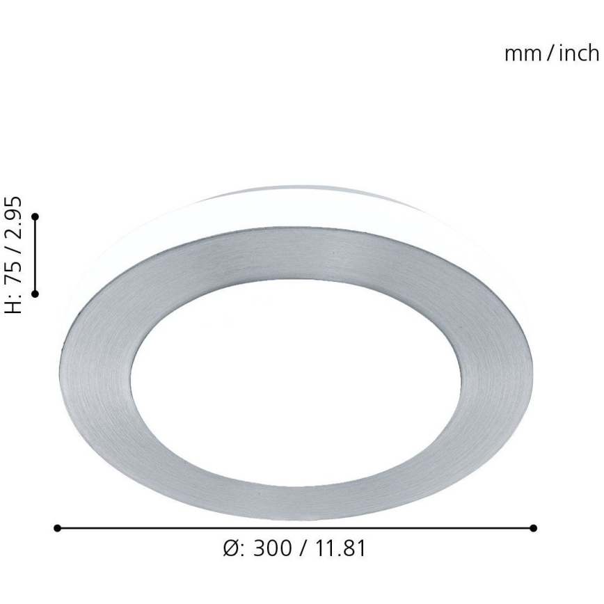 Eglo - LED Vannitoavalgusti 1xLED/11W/230V IP44