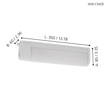 Eglo - Seinavalgusti 2xE14/40W/230V