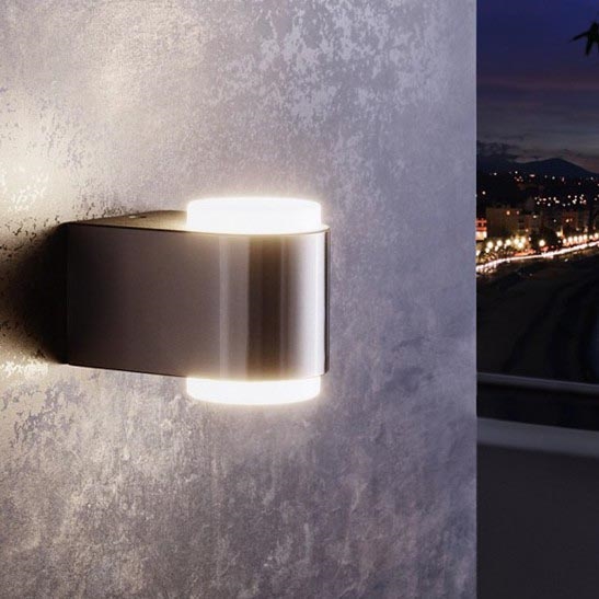 Eglo 95079 -  Väli seinavalgusti BRIONES 2xLED/3W/230V IP44