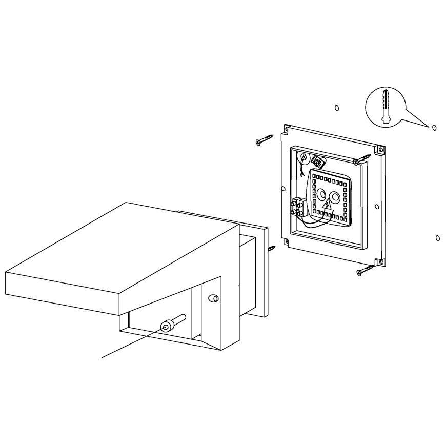 Eglo - Väli seinavalgusti LED/10W/230V