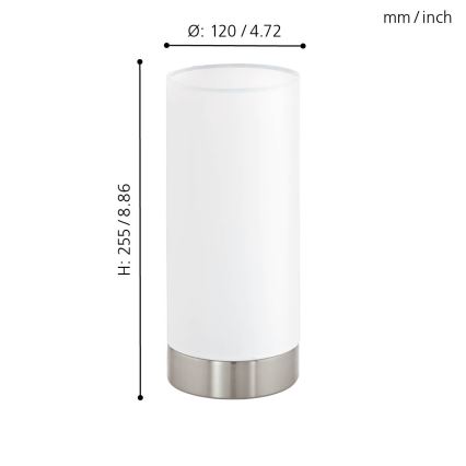 Eglo- Hämardatav laualamp1xE27/40W/230V