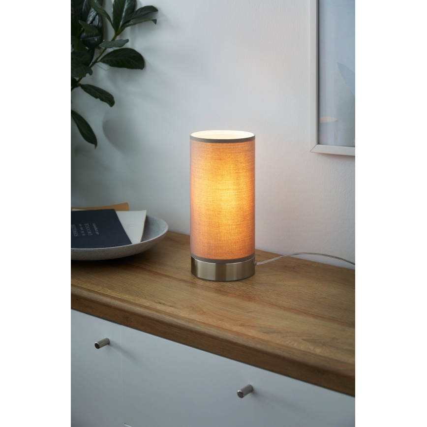 Eglo - Hämardatav laualamp 1xE27/40W/230V taupe