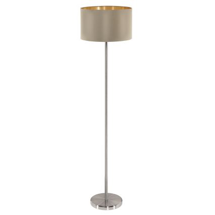 Eglo - Põrandalamp 1xE27/60W/230V taupe