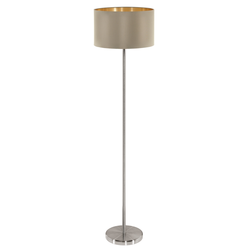 Eglo - Põrandalamp 1xE27/60W/230V taupe
