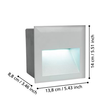 Eglo - LED Väli navigatsioonvalgusti 1xLED/3,7W/230V IP65