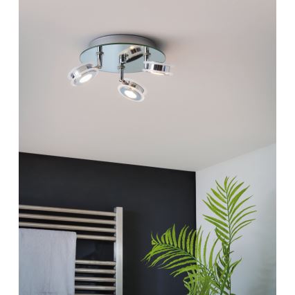 Eglo 95279 - LED-kohtvalgusti vannituppa AGUEDA 3xLED/3.3W/230V