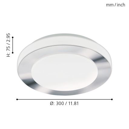 Eglo - LED Vannitoavalgusti 1xLED/11W/230V IP44