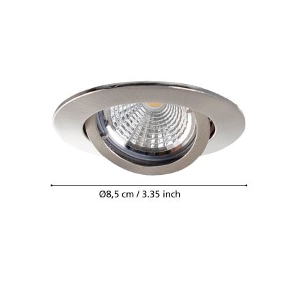 Eglo - Komplekt 3x LED lae sisse paigaldatavat valgustit TEDO 1xGU10-LED/5W/230V