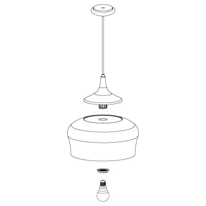 Eglo - Lühter 1xE27/60W/230V