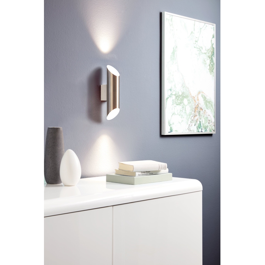 Eglo - LED-seinavalgusti 2xGU10-LED/4W/230V