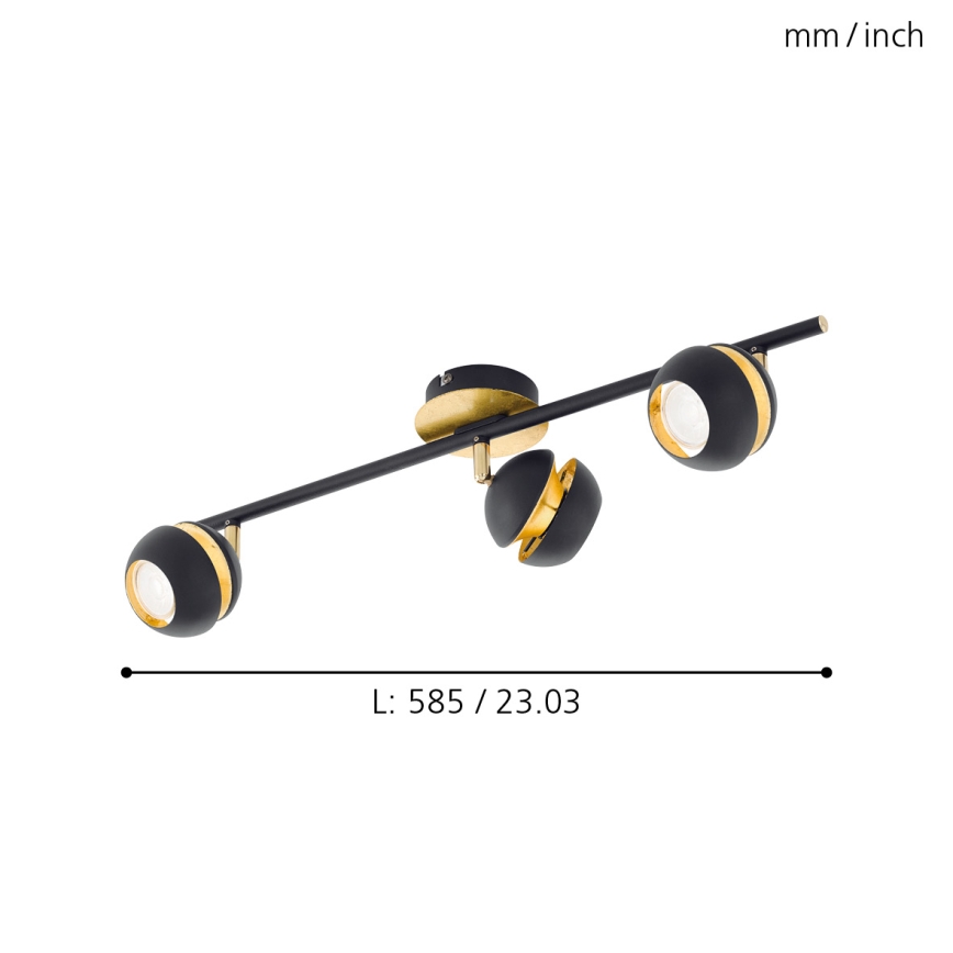 Eglo - LED-kohtvalgusti 3xGU10-LED/4W/230V