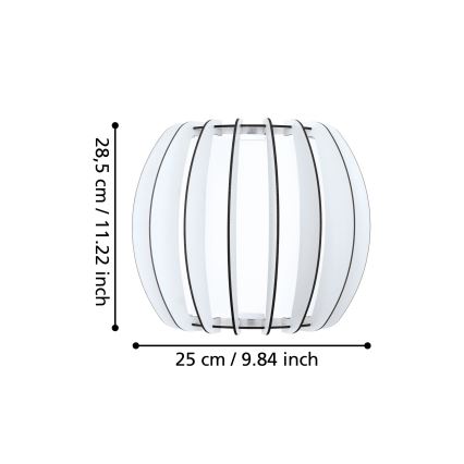 Eglo - Seinavalgusti 1xE27/60W/230V