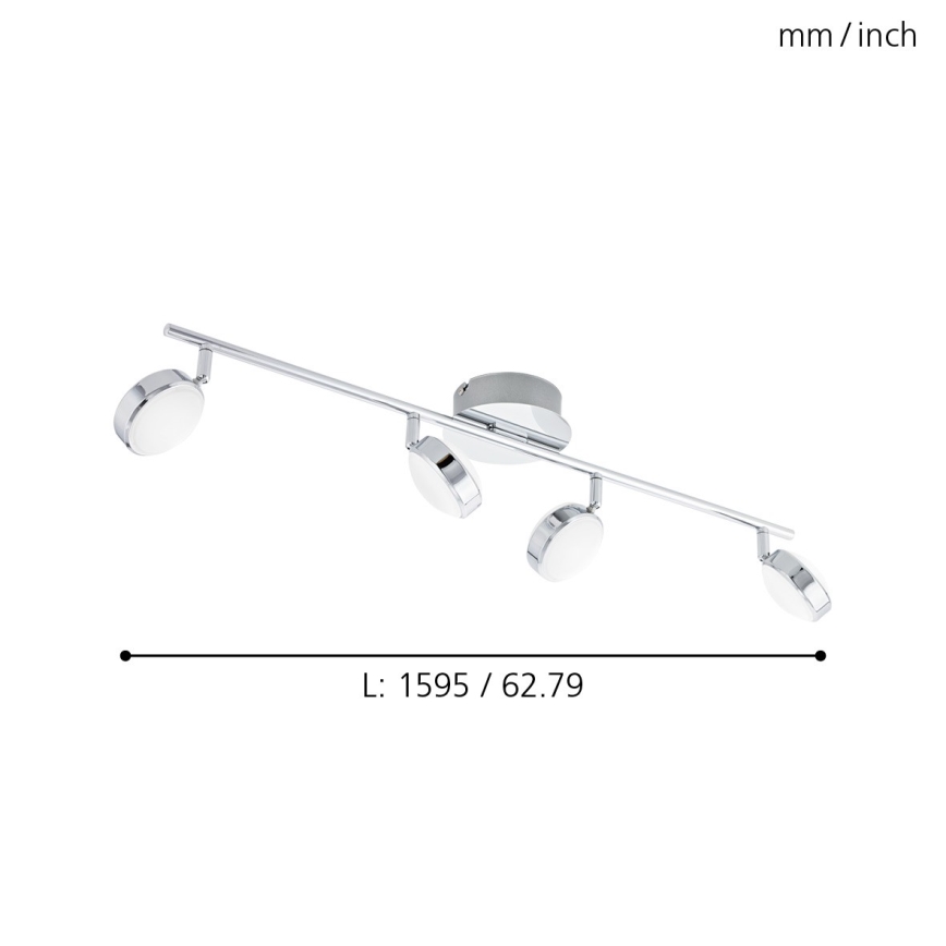 Eglo - LED-kohtvalgusti 4xLED/5.4W/230V