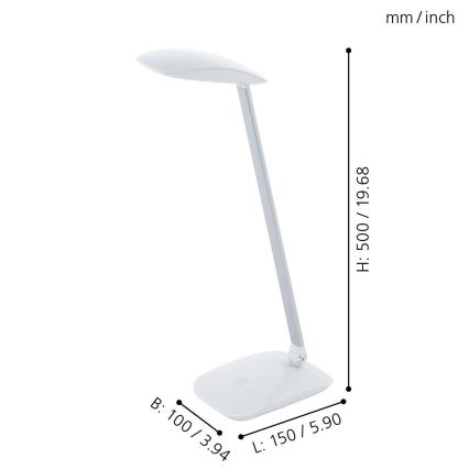 Eglo - LED laualamp 1xLED/4.5W/12V/230V