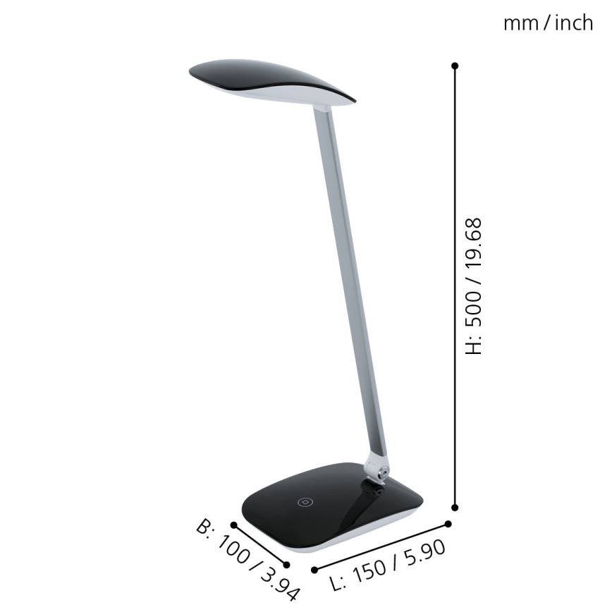 Eglo - Hämardatav LED-laualamp LED/4,5W/USB