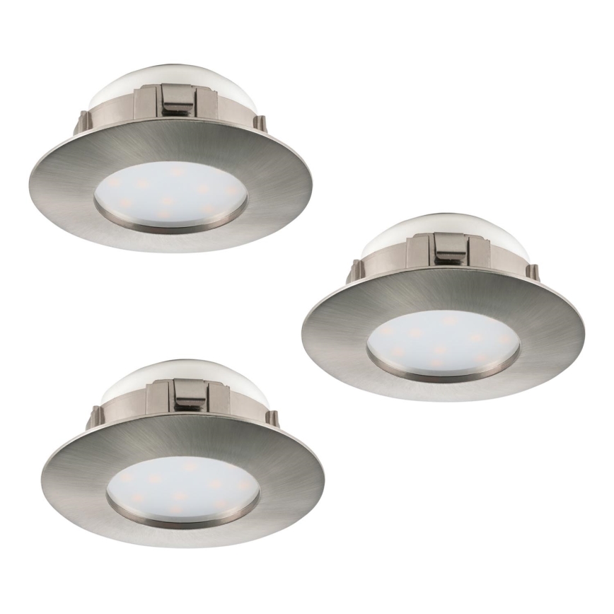 Eglo 95809 - KOMPLEKT 3x LED Süvistatav valgusti PINEDA 1xLED/6W/230V