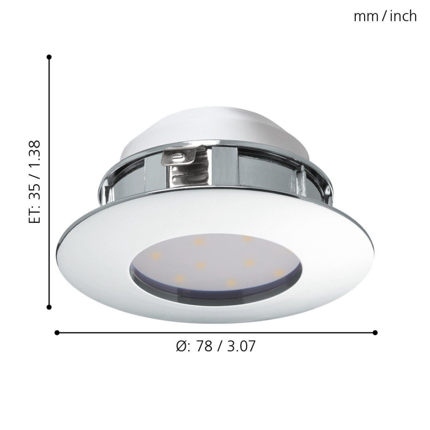 Eglo - LED sissepaigaldatav laevalgusti LED/4,9W/230V