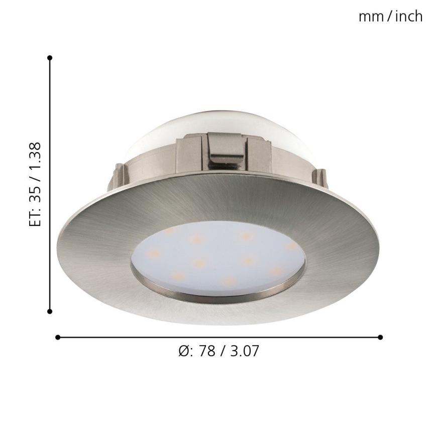 Eglo - KOMPLEKT 3x LED ripplaevalgusti PINEDA 1xLED/4,9W/230V