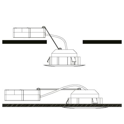 Eglo - komplekt 3x lae sisse paigaldatav LED-valgusti PINEDA LED/4,9W/230V