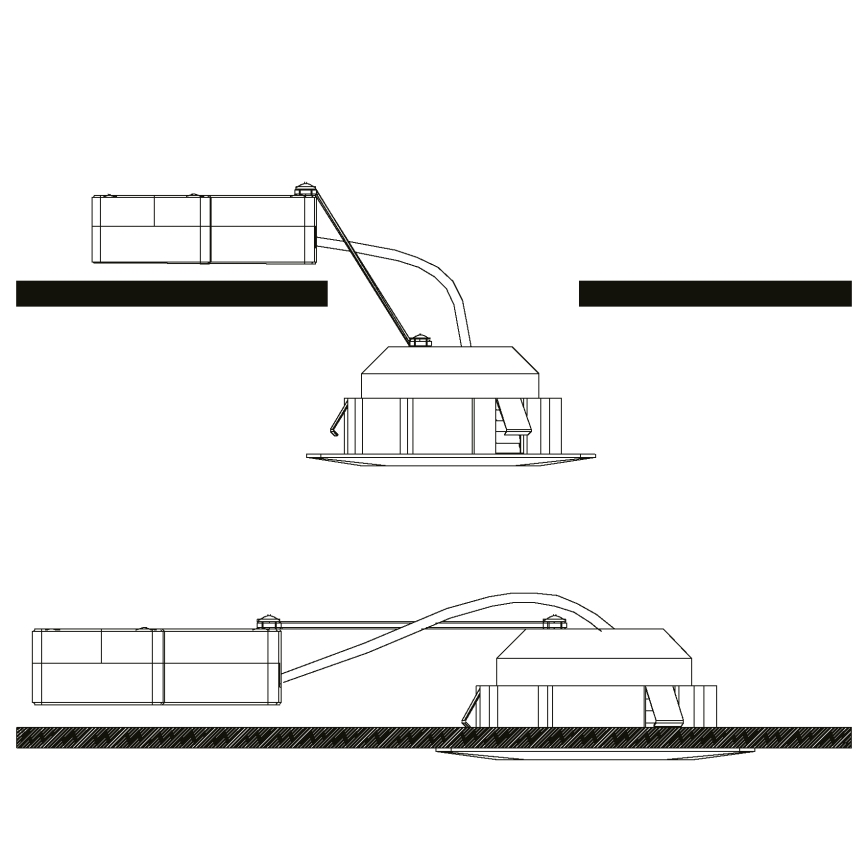 Eglo - komplekt 3x lae sisse paigaldatav LED-valgusti PINEDA LED/4,9W/230V