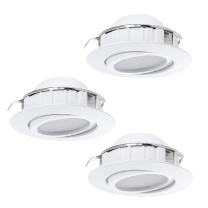 Eglo - KOMPLEKT 3x LED Süvistatav valgusti PINEDA 1xLED/4,9W/230V