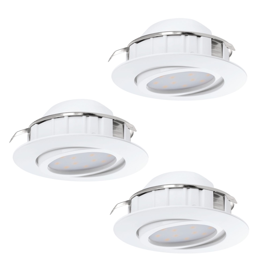 Eglo - KOMPLEKT 3x LED Süvistatav valgusti PINEDA 1xLED/4,9W/230V