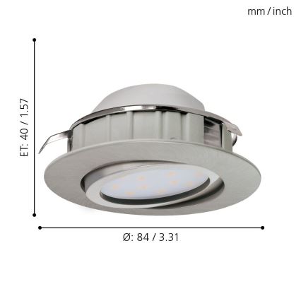 Eglo - LED ripplaevalgusti 1xLED/6W/230V