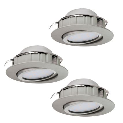 Eglo - Komplekt 3x LED süvistatav laevalgusti PINEDA LED/6W/230V