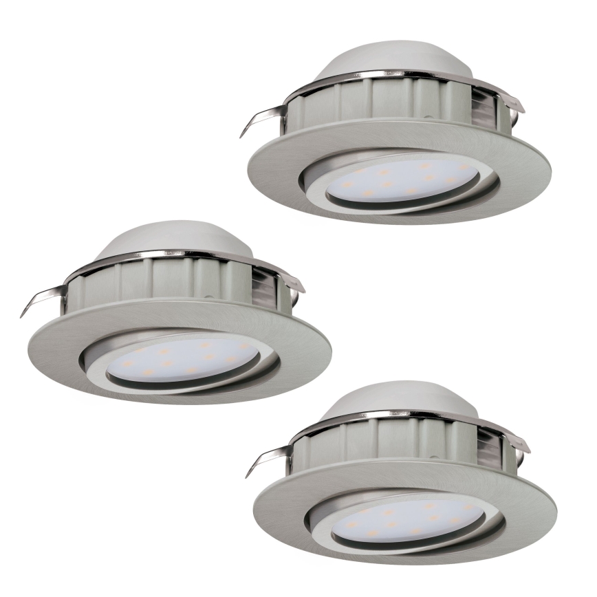 Eglo - Komplekt 3x LED süvistatav laevalgusti PINEDA LED/6W/230V