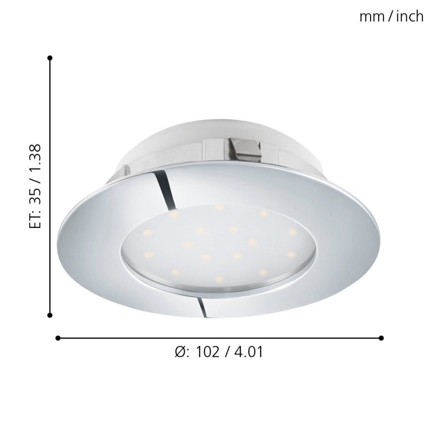 Eglo - LED lae sisse paigaldatav valgusti LED/12W/230V