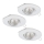 Eglo 95895 - KOMPLEKT 3x LED Süvistatav valgusti PENETO 1 1xGU10-LED/3W/230V