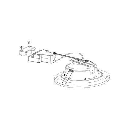 Eglo - LED ripplaevalgusti 1xLED/11W/230V