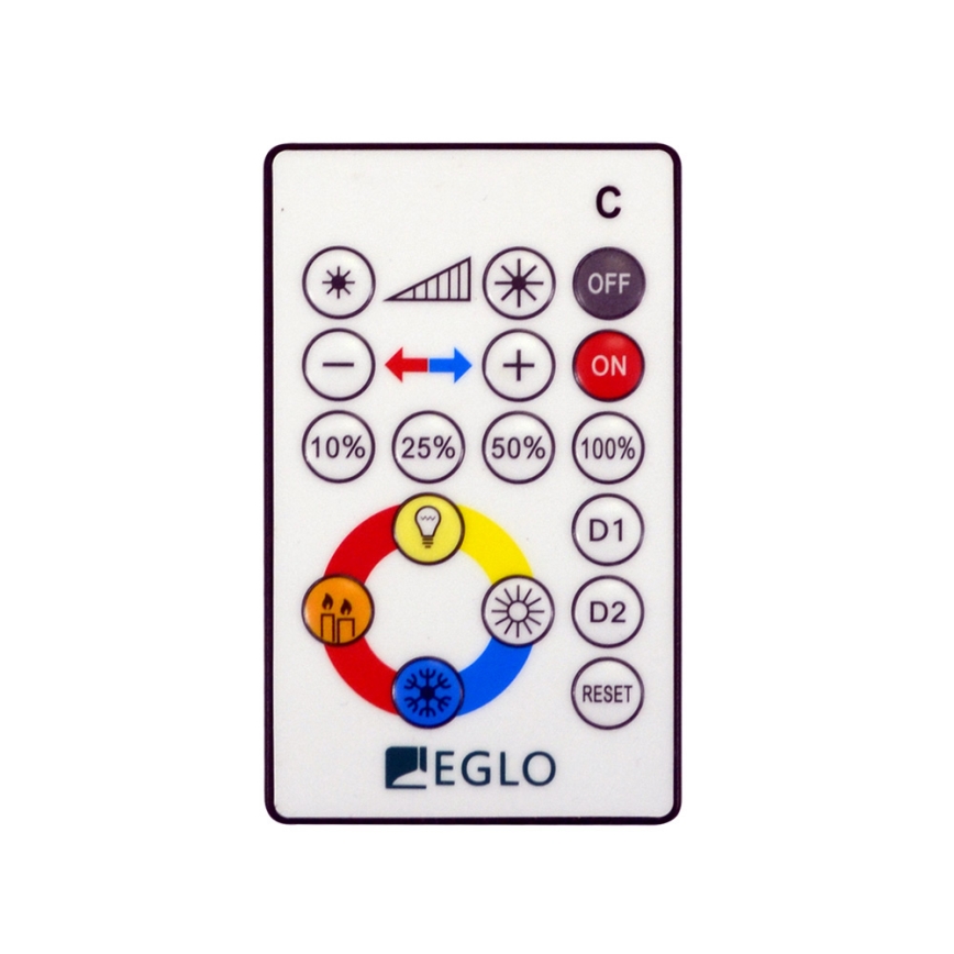 Eglo 95974 - LED hämardatav laelamp VOLTAGO 2 LED/14W/230V + kaugjuhtimispult