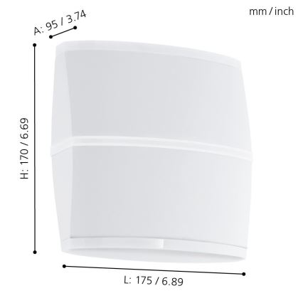 Eglo - LED Seinavalgusti õue 2xLED/6W