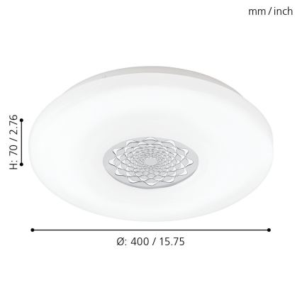 Eglo - LED-laevalgusti LED/24W/230V