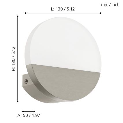 Eglo - LED seinavalgusti LED/4,5W/230V