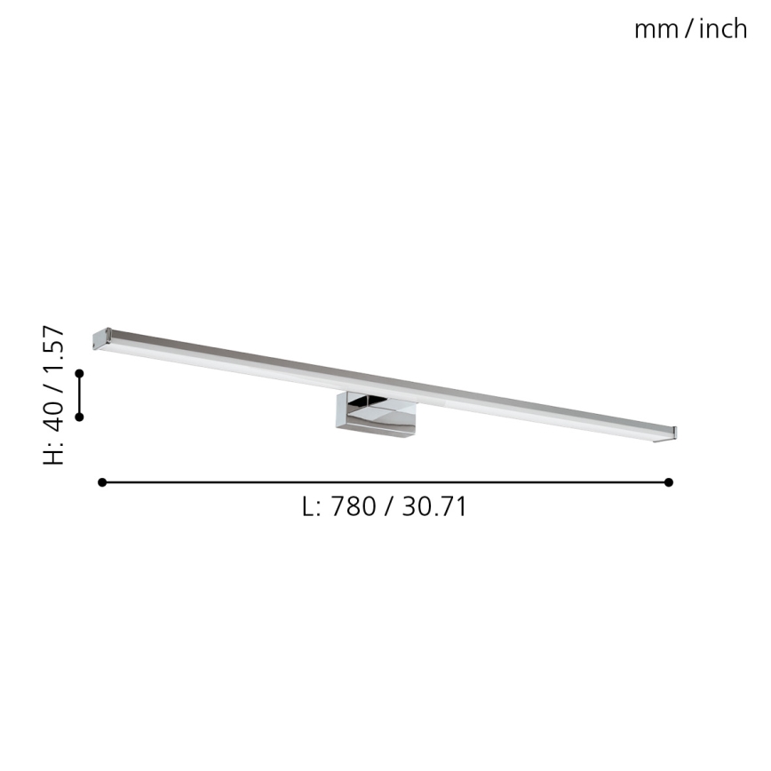 Eglo - LED Valgusti vannituppa LED/14W/230V 4000K 78 cm IP44