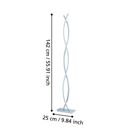 Eglo - LED-põrandalamp 4xLED/9W/230V