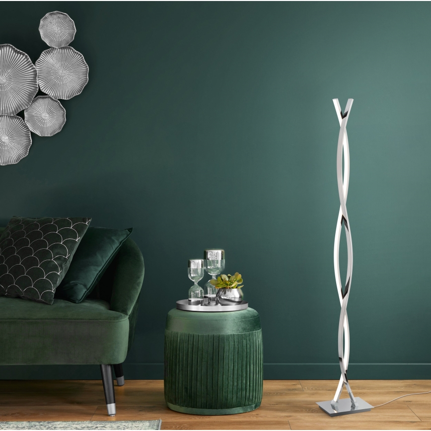 Eglo - LED põrandalamp LED/36W/230V läikiv kroom